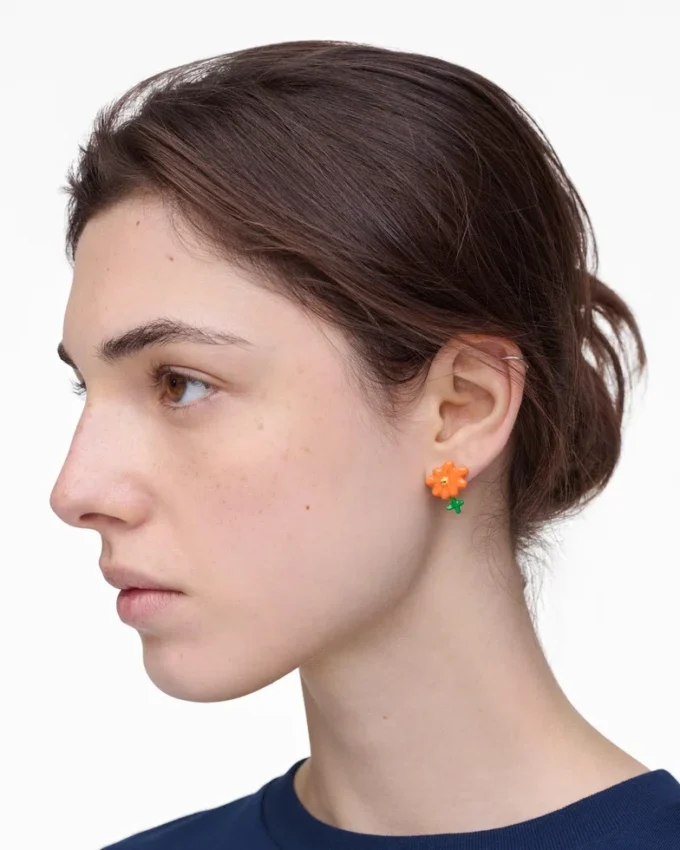 David Shrigley X Marc Jacobs Joy Flower Stud Earrings