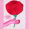 David Shrigley X Marc Jacobs Oh Rose Wool Scarf