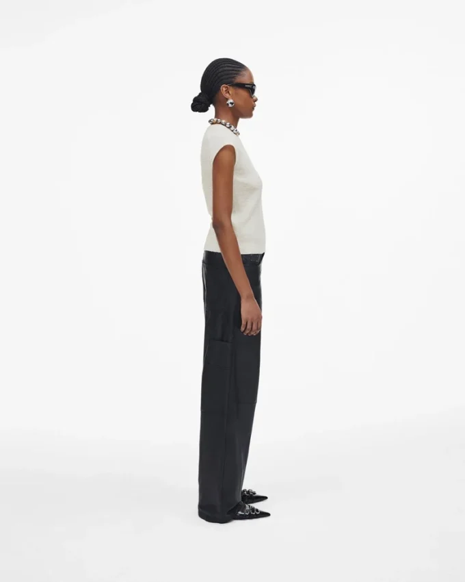 Pilled Cap Sleeve Vest