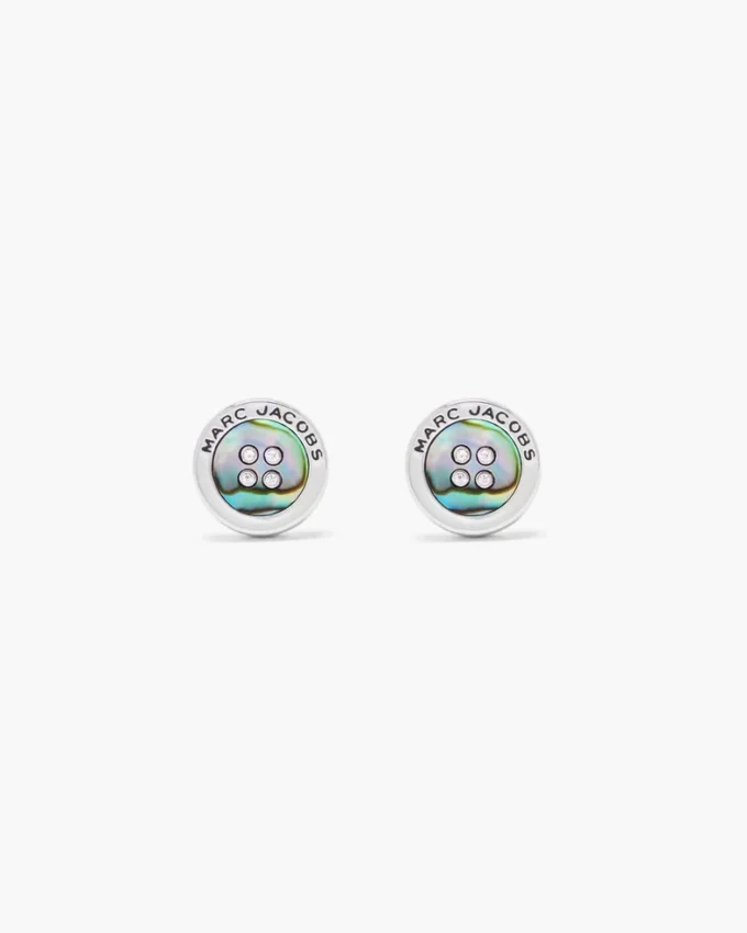 The Button Abalone Stud Earrings