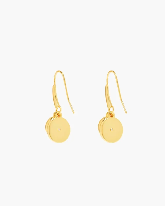 The Button Drop Earrings