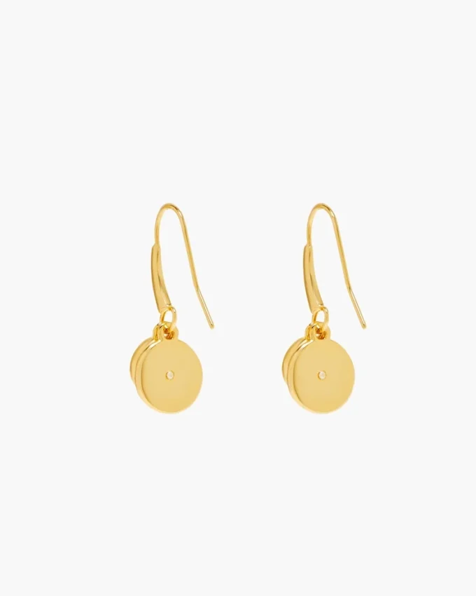 The Button Drop Earrings