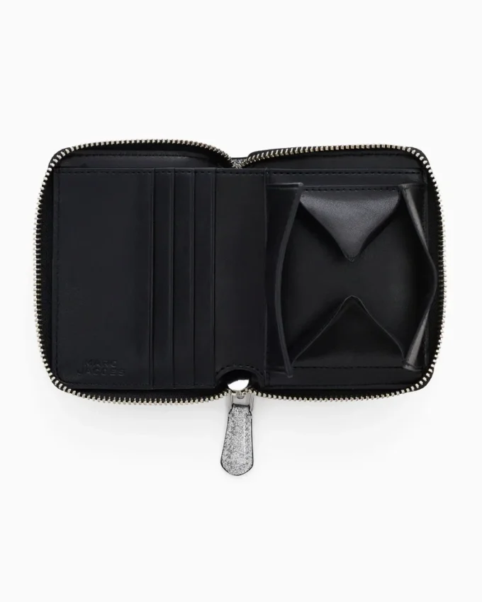 The Coated Glitter Everyday Slim Compact Wallet