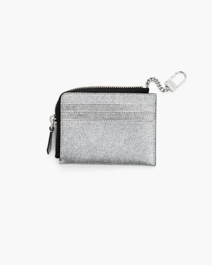 The Coated Glitter Everyday Top Zip Wallet