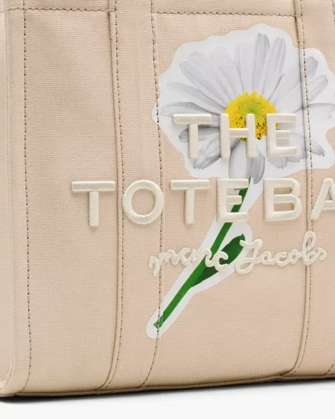 The Daisy Script Canvas Medium Tote Bag