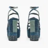The Deconstructed Denim Kiki Platform Sandal