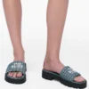 The Denim Monogram Lug Sole Slide