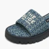 The Denim Monogram Lug Sole Slide