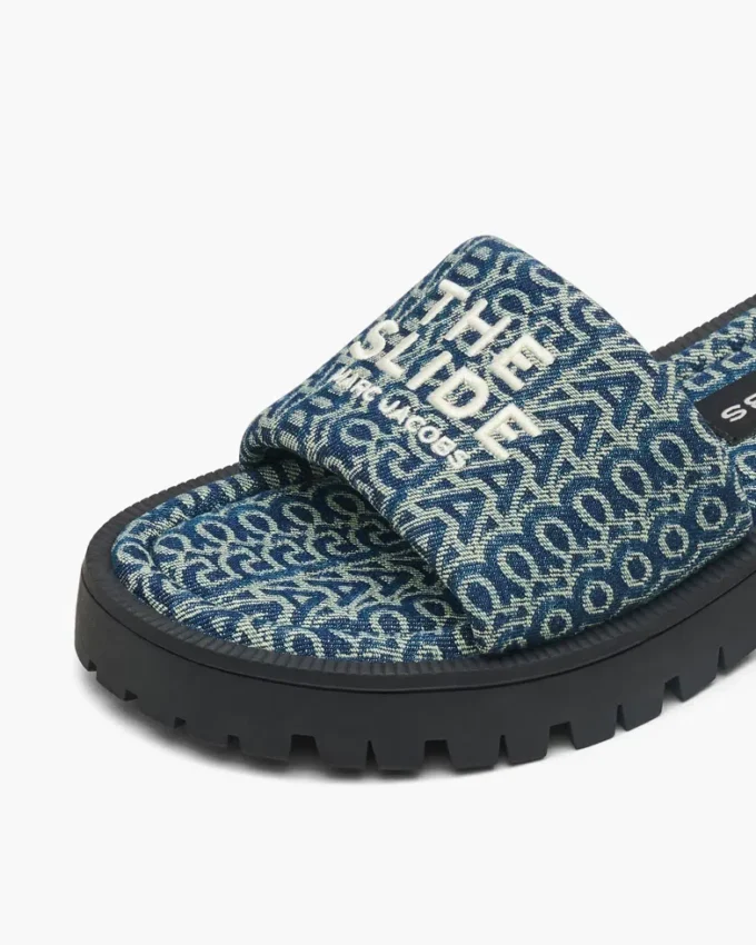 The Denim Monogram Lug Sole Slide