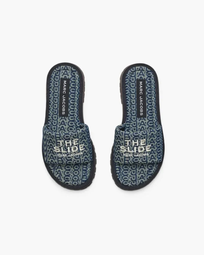 The Denim Monogram Lug Sole Slide
