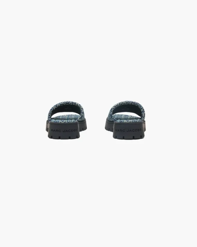 The Denim Monogram Lug Sole Slide