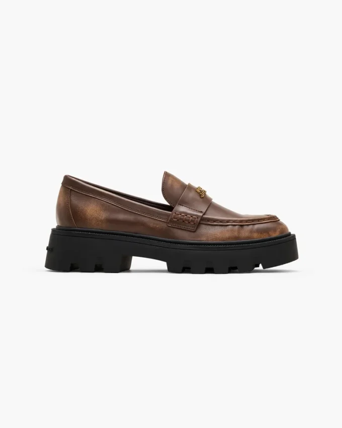 The Distressed Leather Frankie Loafer