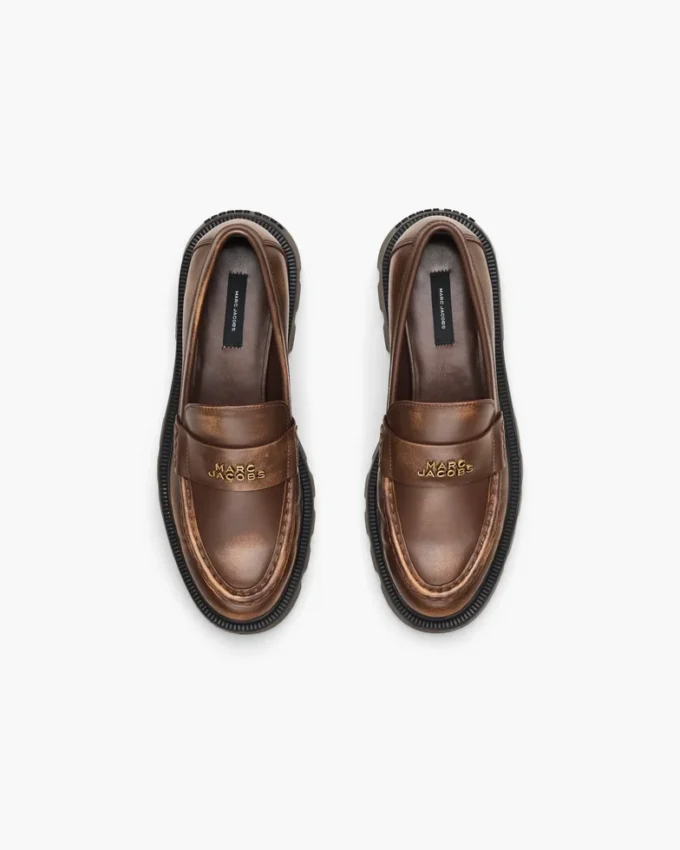 The Distressed Leather Frankie Loafer