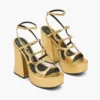 The Metallic Leather Kiki Platform Sandal