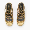 The Metallic Leather Kiki Platform Sandal