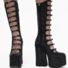 The Rhinestone Kiki Knee-High Boot