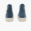 The Sequin Daisy Denim High Top Sneaker