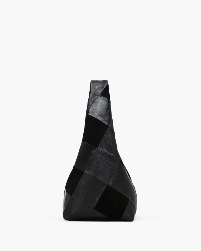 The Suede Patchwork Sack Bag