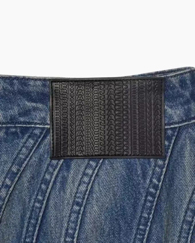 The Wave Denim Skirt